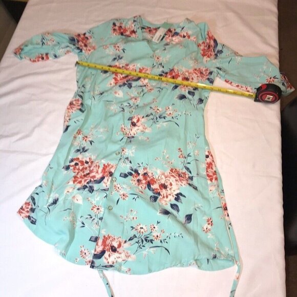 Brixon Ivy Cristen Floral Shirt Dress Size M - Picture 6 of 10